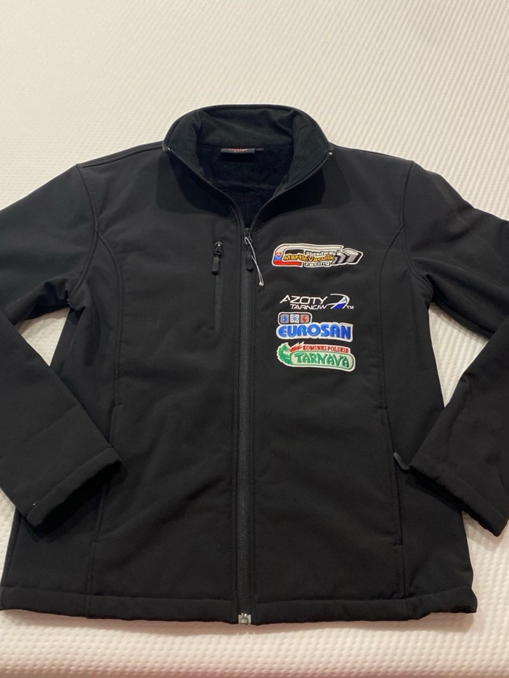 Black Performance Softshell Jacket with Chest Logos